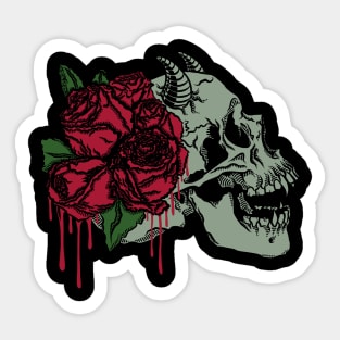 Bloody roses Sticker